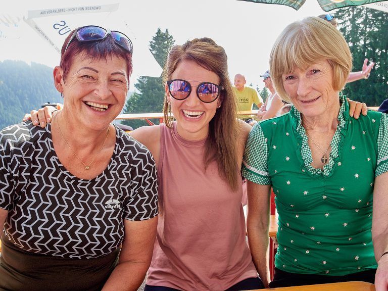 Agnes Mittelberger, Marina Kohler und Margit Mittelberger.