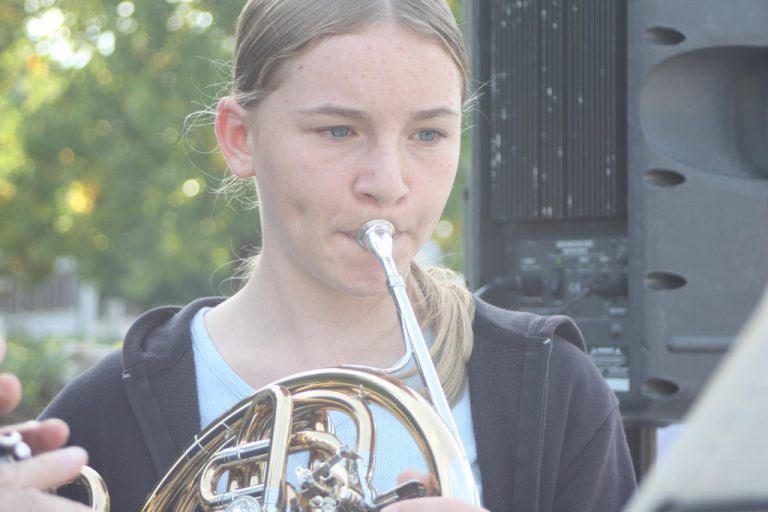 Daniela von der Musikschule Rankweil Vorderland präsentierte ihr musikalisches Talent.