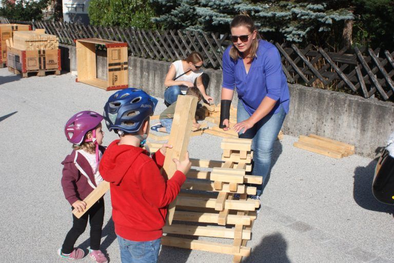 Bei der Eröffnung des Teil 1 der Fahrradstraße wurde auch für die Kinder allerhand geboten.