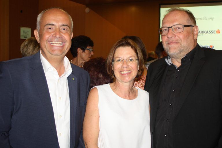Götzner Bürgermeister Manfred Böhmwalder, Gabriele Graf und Jürgen Beiser.