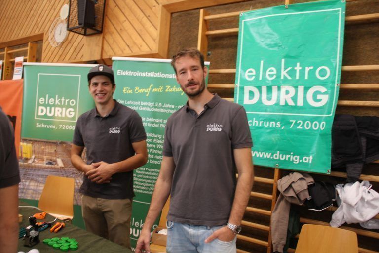 Auch die Firma Elektro Durig war bei der Lehrlingsmesse vertreten.