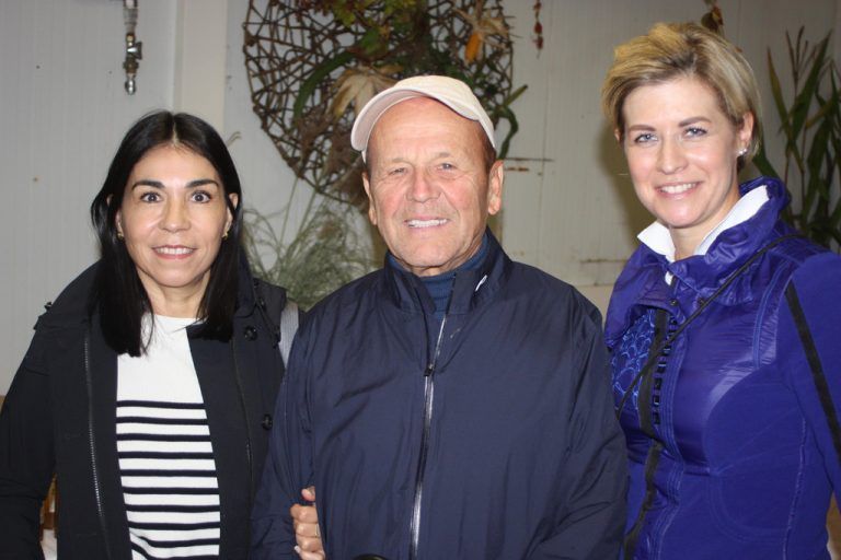 Sabine Kasper feierte mit den Gästen auf dem Herbstfest am Sennhof.