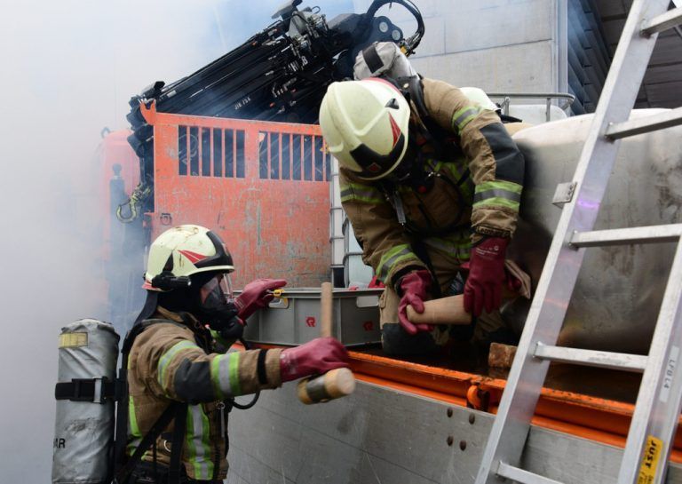 Die Zuschauer vor Ort konnten sich eindrucksvoll ein Bild von Leistungskraft und Professionalität der Feuerwehr Altach machen.