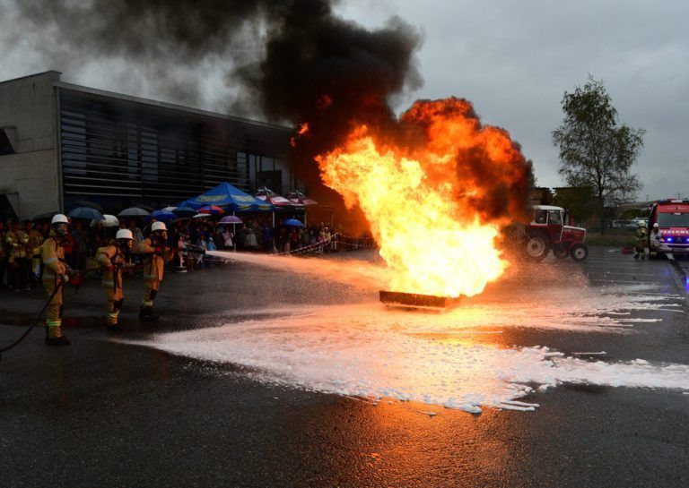 Auch die Jugendfeuerwehr Altach stellte eindrucksvoll ihr Können unter Beweis.