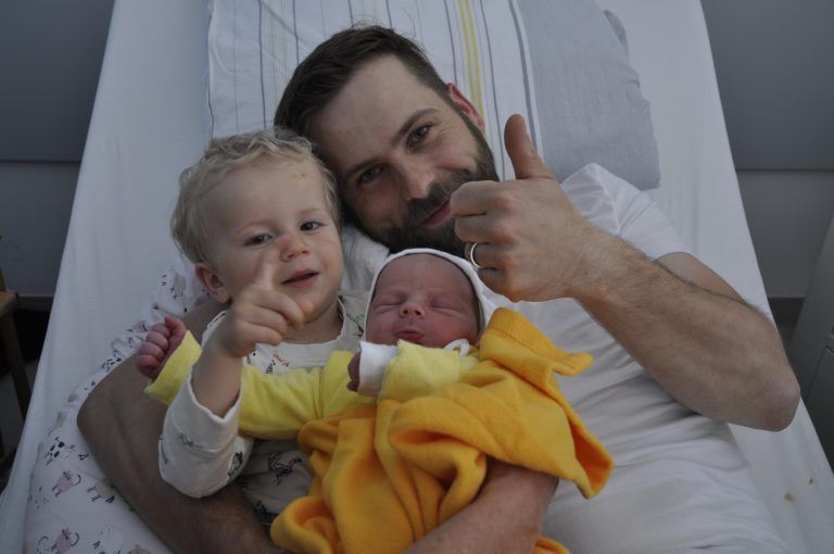 Andreas, der glückliche Vater.