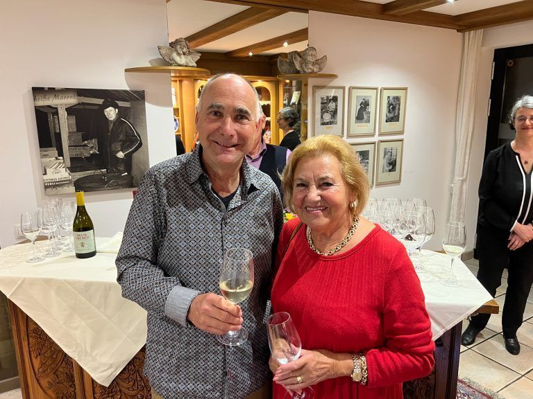 Beste Laune bei Klaus Nemetz und Senior-Chefin Herma Hehle.