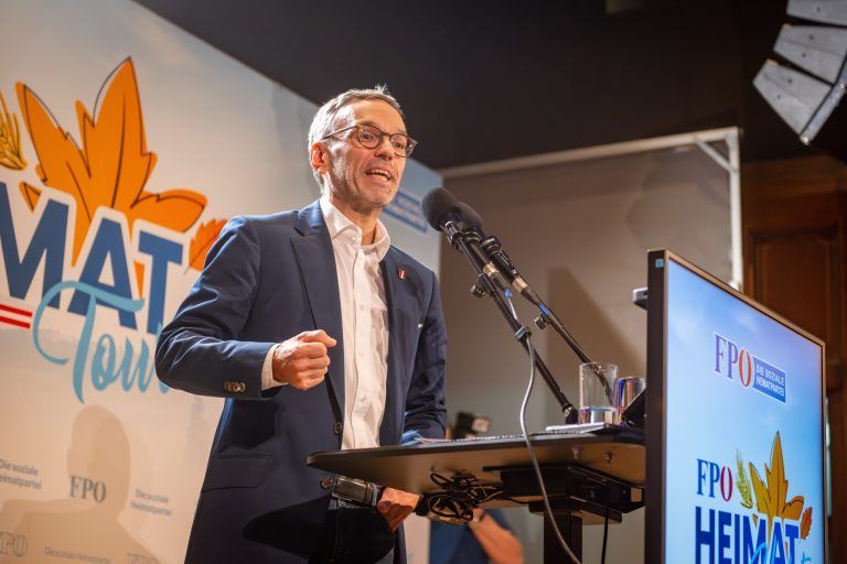 Kickl voll im Wahlkampfmodus. <span class="copyright">VN/Rhomberg</span>