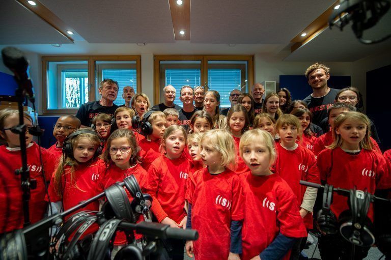 Der Bregenzer Männerchor nahm gemeinsam mit dem Superar-Kinderchor der Musikschule Bregenzin eine CD auf.  <span class="copyright">Beate Rhomberg</span>