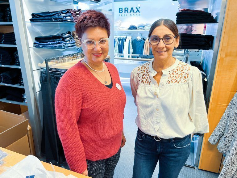 Doris Rojs und Silvia Rachbauer von der Firma Brax.