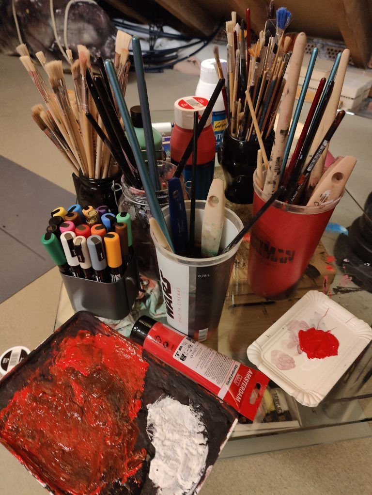 Nikola Bartenbachs "Arbeitswerkzeug". <span class="copyright">Monika Bischof</span>