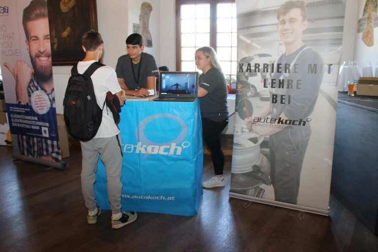 Auch das Autohaus Koch informierte über Karrieremöglichkeiten mit der Lehre.