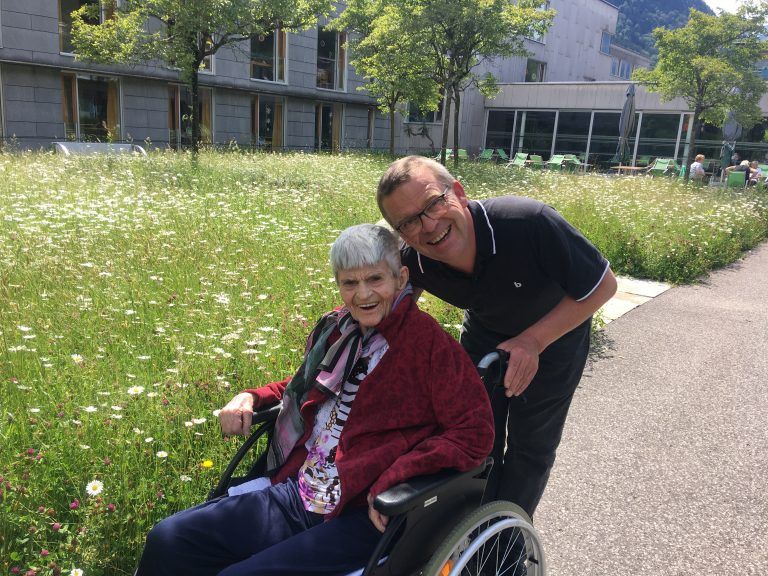 Edgar mit seiner Mutter Gilda. Sie starb am 12. September dieses Jahres. 