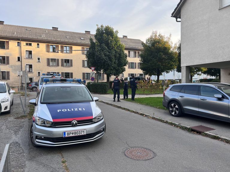 Der Mann zog sich vor dem Eintreffen der Polizei in seine Wohnung zurück. <span class="copyright">VOL/Pletsch</span>