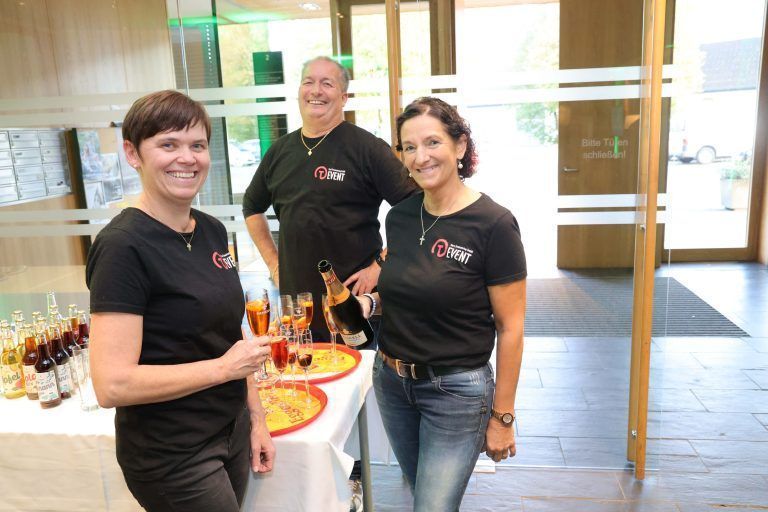 Monika Böhler-Meusburger, Andreas Meusburger und Claudia Oberhauser von Tim's Eventcatering.