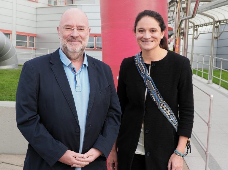 Andreas Rudigier (vorarlberg museum) und Maria Simma (Kulturamt Feldkirch).