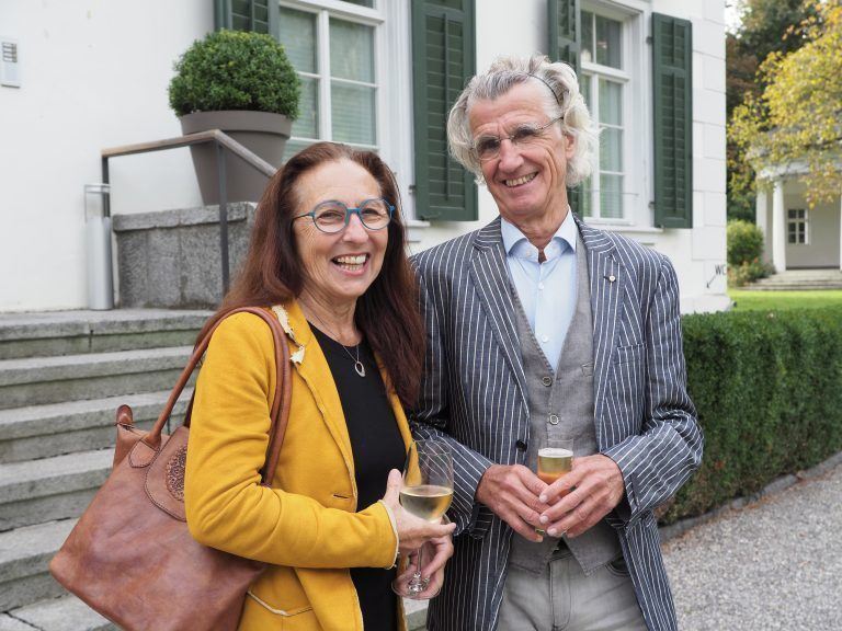 Mediziner Klaus Zitt mit Sigrid.