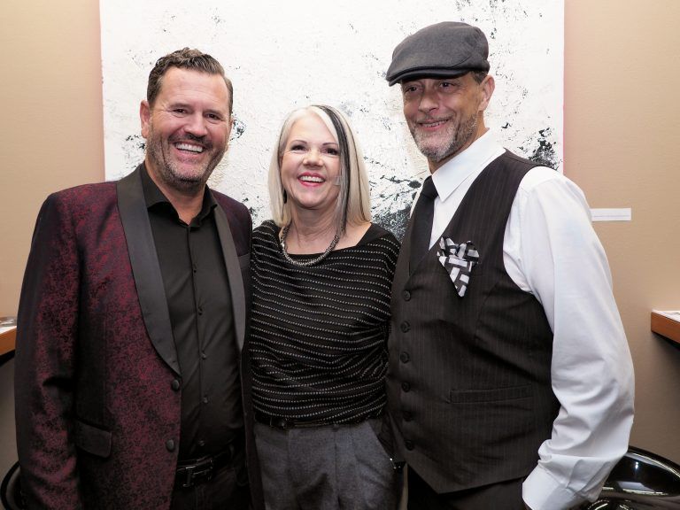 Hausherr Dietmar Ruck mit Beate und Moderator Joachim Joe Peter.