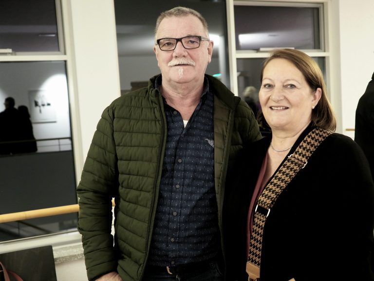 Aquarellkünstler Elmar Frick mit Edith.
