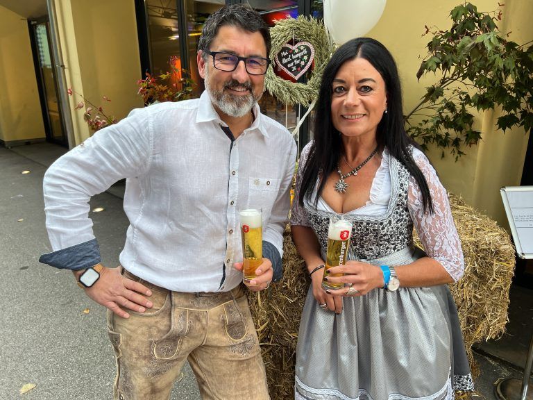Alexander Lutz und Elke Böhler waren in Festlaune.