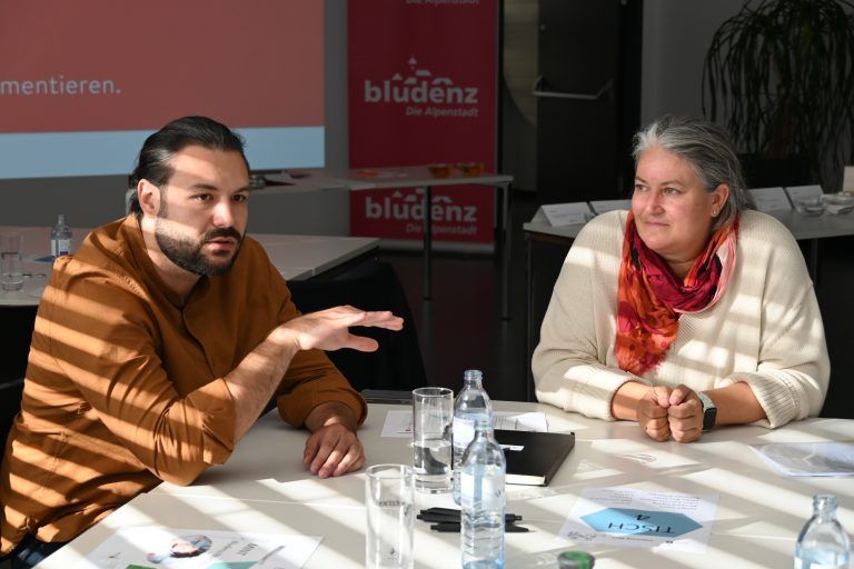 Sandro Tomic (Xterna) und Andrea Huber (BIFO).