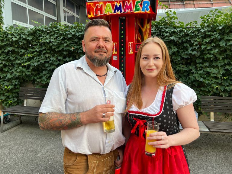 Sarah Rinderer und Patrick Kräutl genossen den Abend.