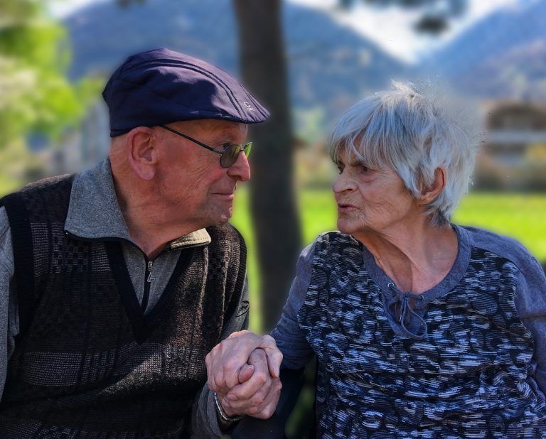 Gilda und  Günther hielten bis zuletzt Händchen.  