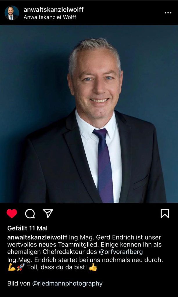 Hinter den Kulissen: Vom ORF-Chefsessel zum Anwalt