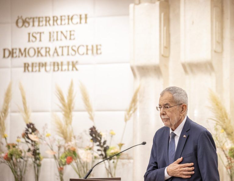 Am Verfassungsgerichtshof zelebrierte unter anderem Bundespräsident Alexander Van der Bellen den diesjährigen 