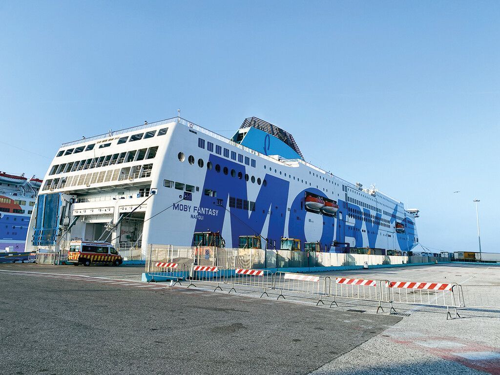 Anreise mit Moby Lines