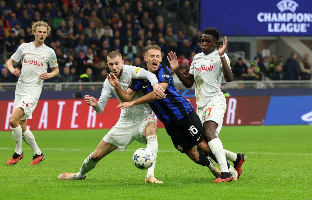 Bitter für Salzburg, denn in Mailand entschied das Elferfoul für Inter. »C1