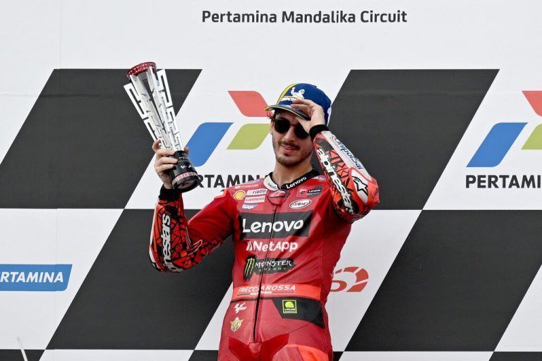 Francesco Bagnaia holte sich mit seinem Sieg die WM-Führung zurück.apa