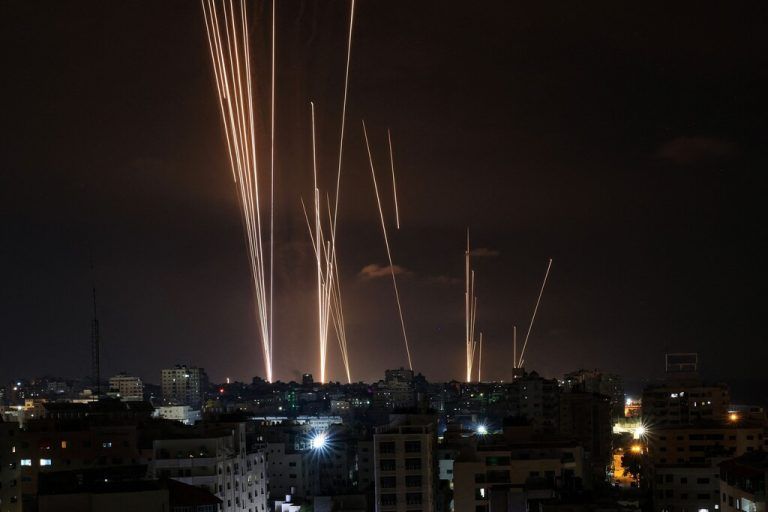 Großangriff aus Gaza: Eine Masse an Raketen flog am Wochenende von dort in Richtung Israel ab.