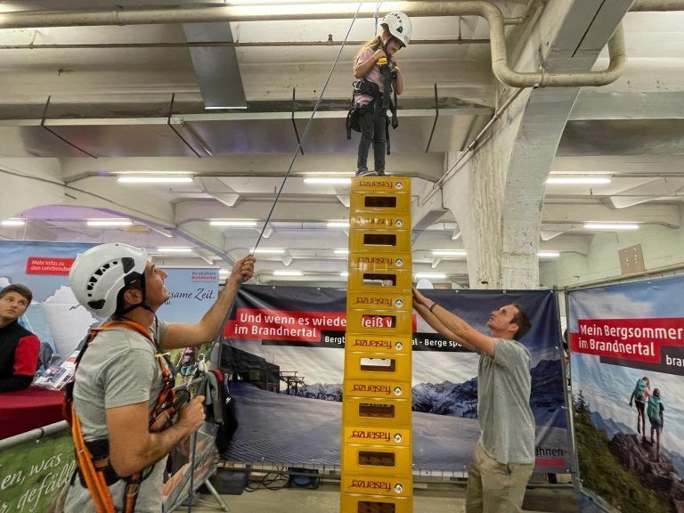Bei den Bergbahnen Brandnertal konnten Besucher ihre Schwindelfreiheit unter Beweis stellen.