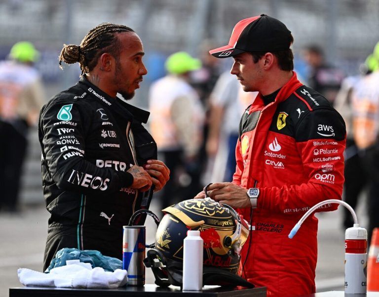 Lewis Hamilton und Charles Leclerc wurden disqualifiziert. AP