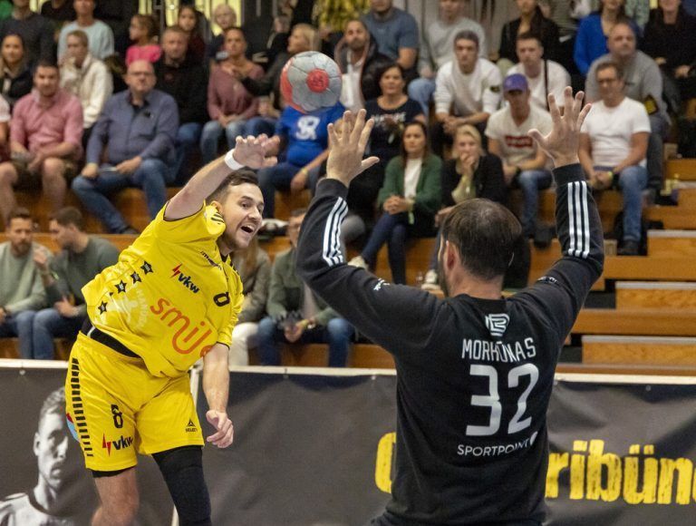 Markus Mahr und Co. können sich über den Aufstieg in die dritte Runde des EHF European Cup freuen.paulitsch