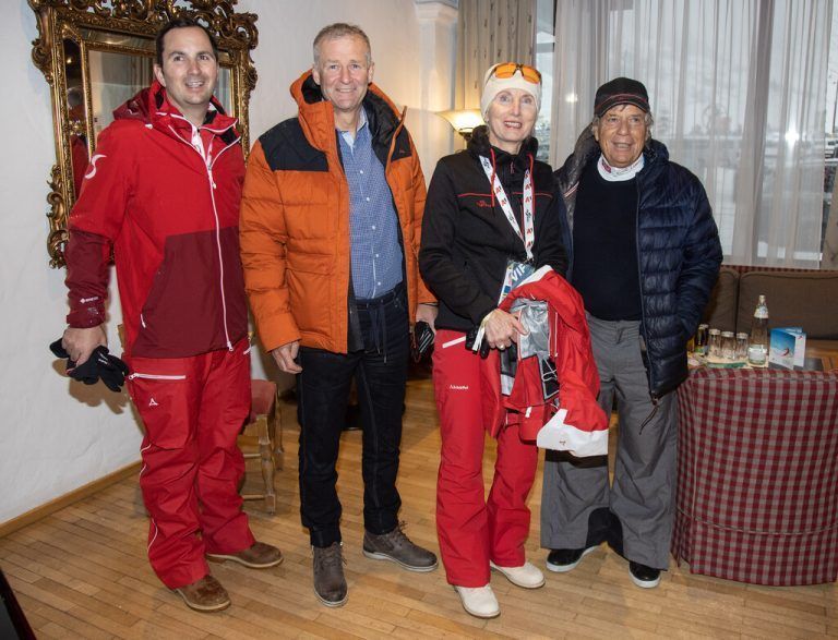 ÖSV-Generalsekretär Christian Scherer mit Hermann Nagiller (Vizepräsident), Präsidentin Roswitha Stadlober und Ex-Präsident Peter Schröcksnadel.GEPA