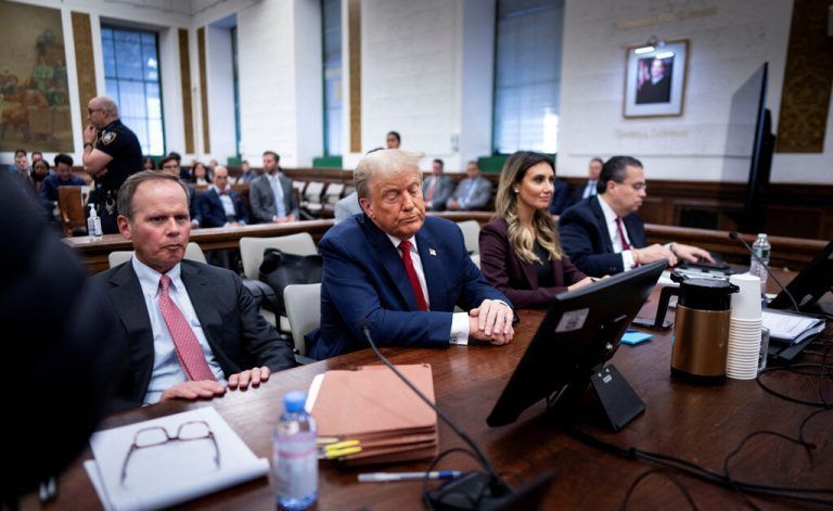 Wieder einmal sich vor Gericht präsentieren musste sich der frühere US-Präsident Donald Trump. REUTERS