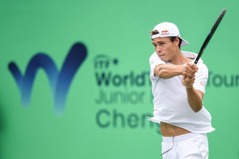 Joel Schwärzler steht im Finale der ITF World Finals Chengdu. <span class="copyright">ötv</span>