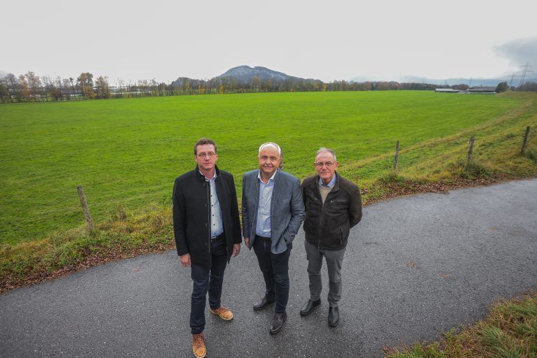 Freude über Einigung: Markus Giesinger, Manfred Böhmwalder und Reinhard Rüf. <span class="copyright">VN/Steurer</span>