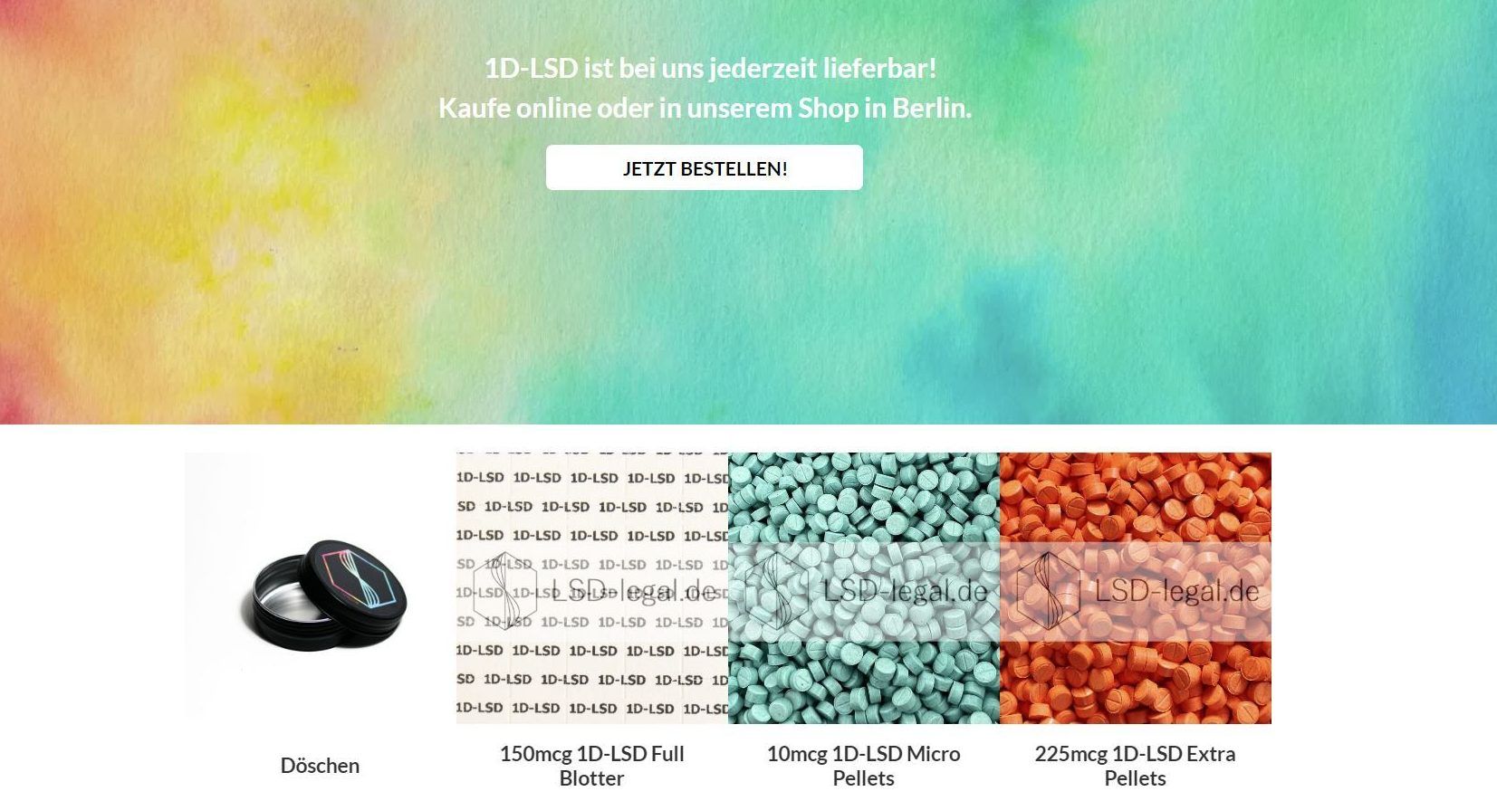 Ein legaler Mausklick liefert LSD beinahe frei Haus