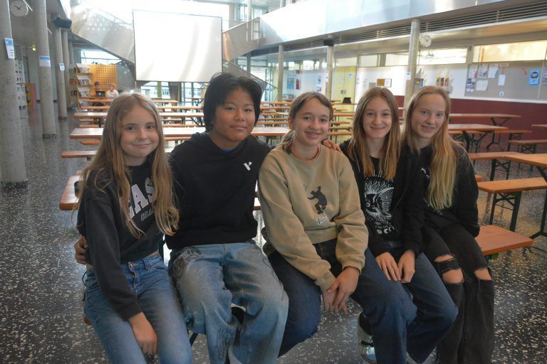 Jana Rebhandl, Mesa Hämmerle, Anna Lusser, Naima Zimmermann und Celine Peterlunger (v. l. n. r.) haben interessante Erfahrungen bei ihrem ersten eigenständigen Projekt gesammelt.