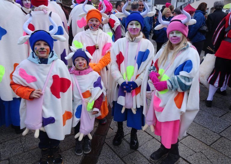 Begeisterter Faschingsnachwuchs aus Kehlegg.