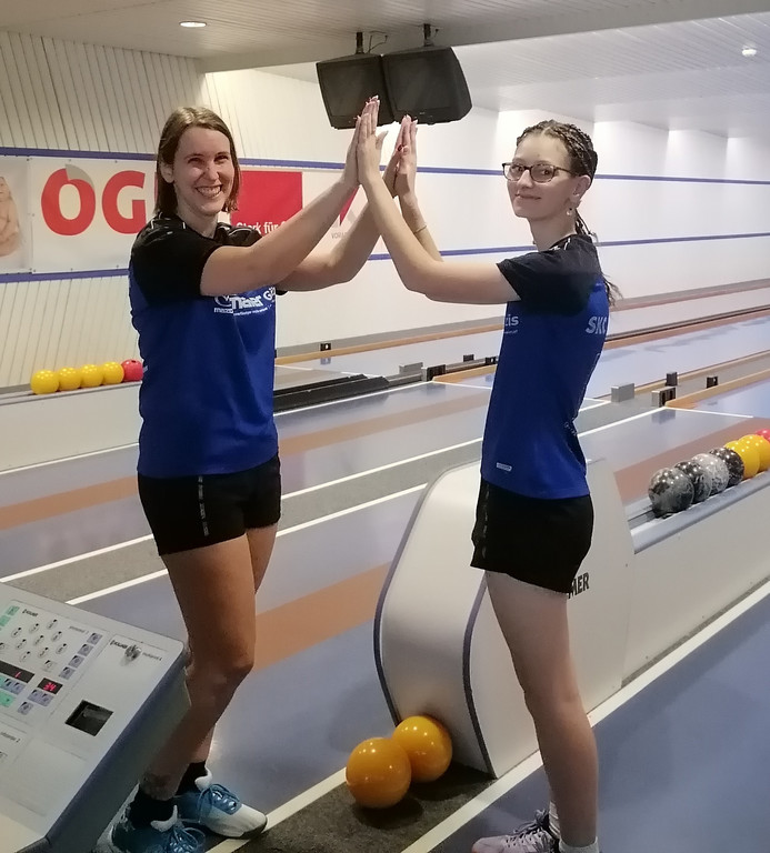 Stefanie Sieber und Tabea Peschl - Abräumer des SKC Koblach.