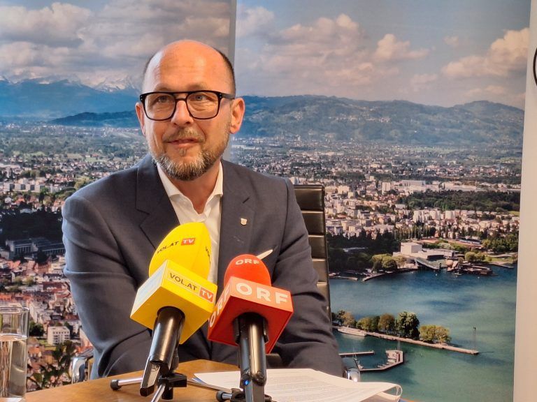 Pressekonferenz, „Präsentation Bregenz Bahnhof“, mit Bürgermeister Michael Ritsch