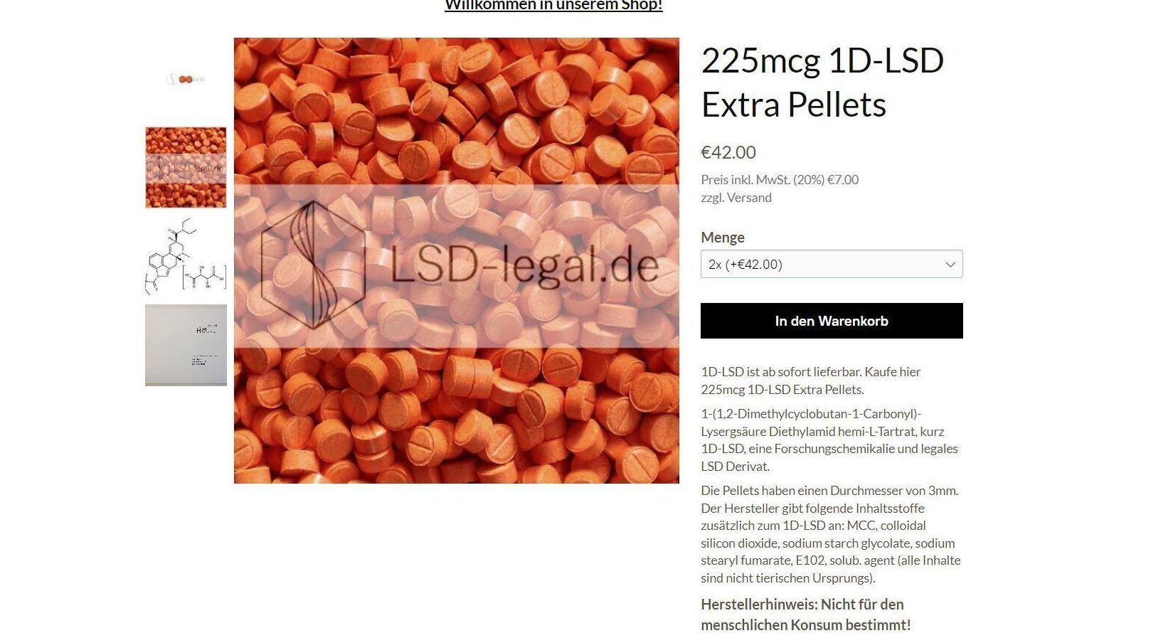 Ein legaler Mausklick liefert LSD beinahe frei Haus