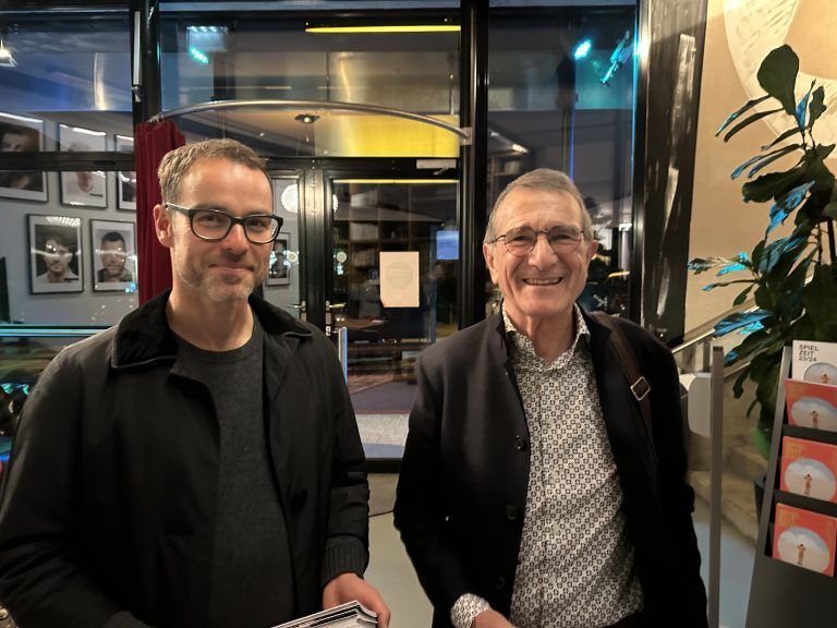 Adrian Scherrer und Alois Bischof, beide vom Projekt „novembrig“.