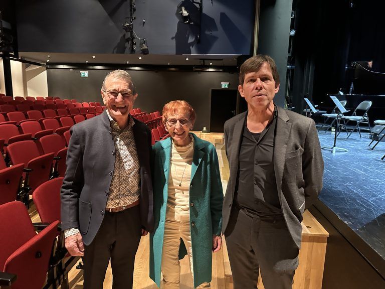 Projektinitiator Alois Bischof, Lyrikerin Elsbeth Maag sowie der Komponist und musikalische Leiter Ulrich Zeitler.
