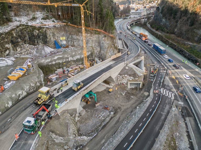 Die Arbeiten am Feldkircher Stadttunnel laufen auf Hochtouren. VN/Steurer