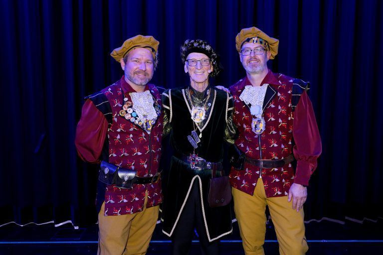 Ritter Markus, Junker Werner und Ritter Christian (v.l.).