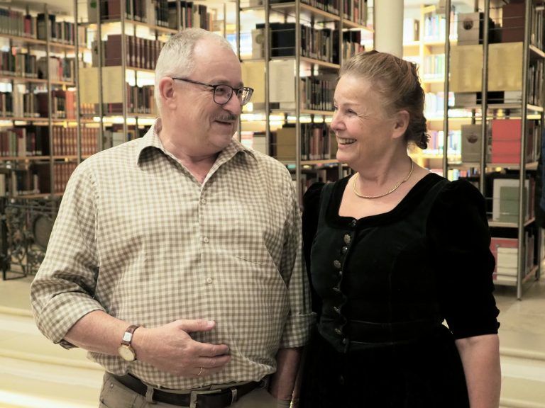 Im Gespräch: Thomas Spälti und Silvia Hartung.